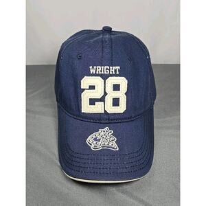 Vtg NHL Hat Columbus Blue Jackets Tyler Wright 28 signed an autographed Cap